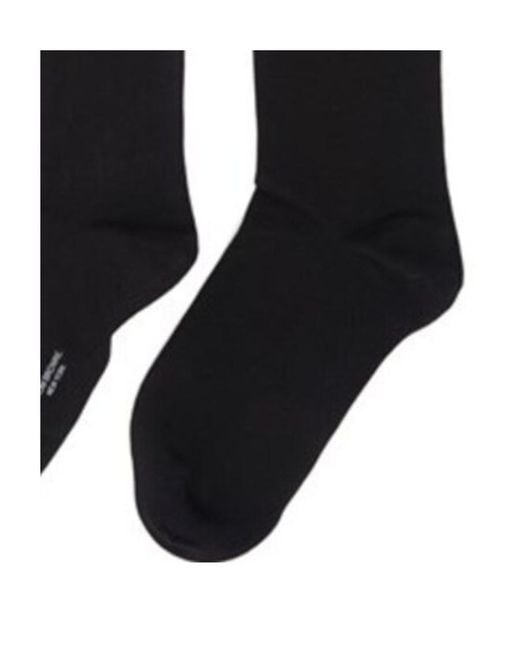 Thom Browne Black 4-Bar Striped Socks for men