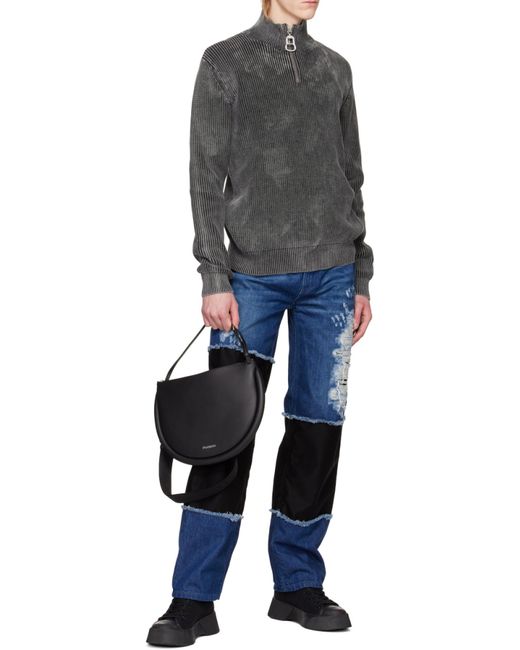 J.W. Anderson Black Zipped Shoulder Bag