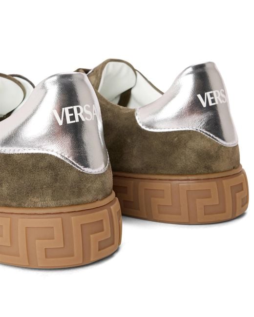 Versace Brown Low-Top Sports Shoes for men