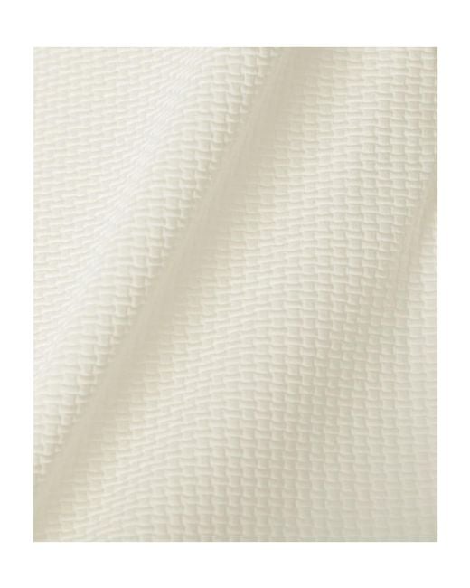 Marysia Swim Natural Victoria Cutout Stretch-Seersucker Tennis Top