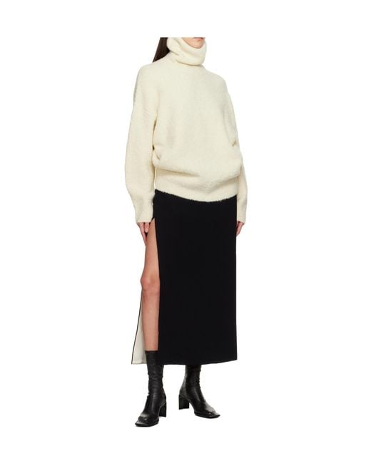 Totême  White Turtleneck Sweater