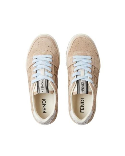 Fendi Natural Match Low-Top Sneakers