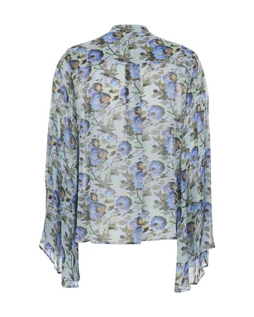 Semicouture Blue Semi Couture Tahila Top