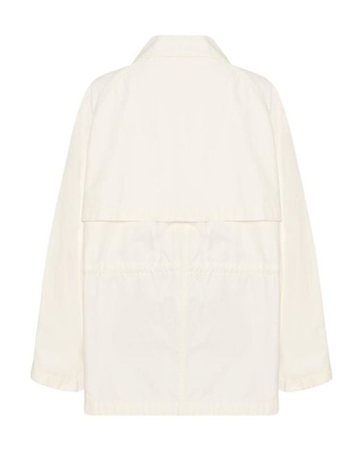 The Row White Back Yoke Detailed Utility Jacket