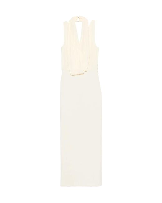 Patrizia Pepe White Sleeveless Dress