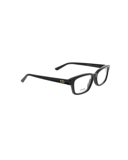 Dior White Eyewear Rectangular Frame Glasses