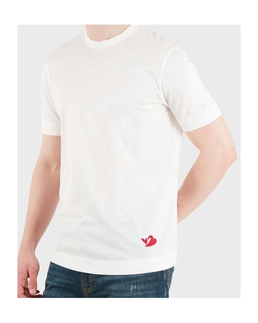 Emporio Armani White Logo T-Shirt for men