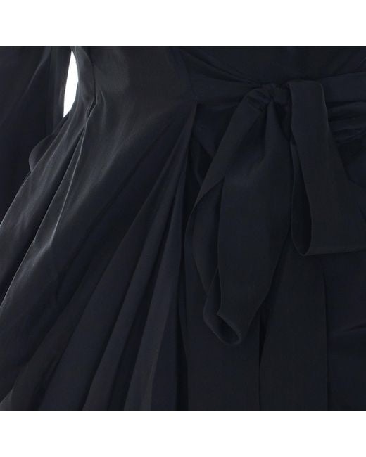 Vivienne Westwood Black Kendall Draped Wrap Dress