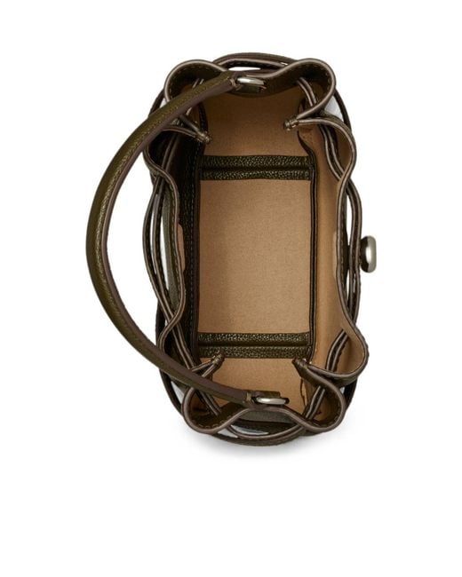 Tory Burch Brown Mini Romy Bucket Bag