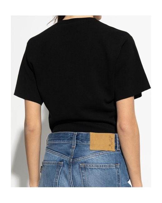 Haikure Black Talya Short-Sleeved Bodysuit