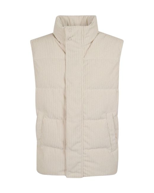 Herno White Quilted Padded Gilet for men