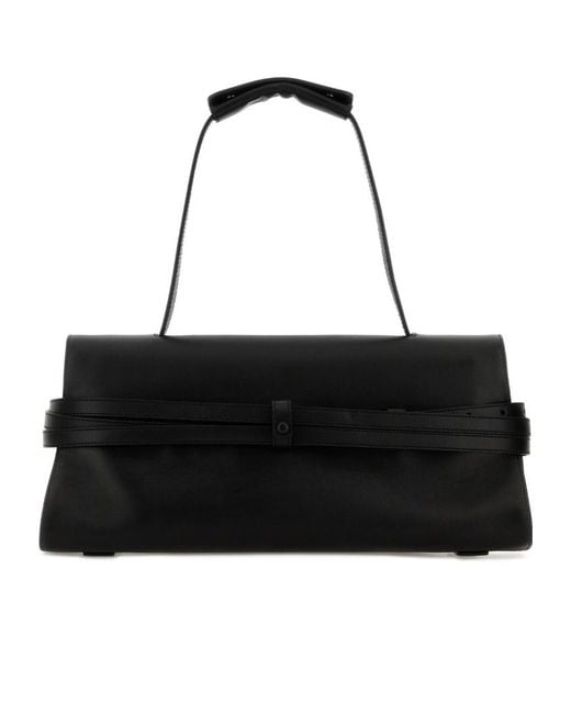 Moschino Black Strapped Shoulder Bag