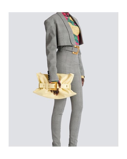 Balmain Metallic Medium Anthem Bag
