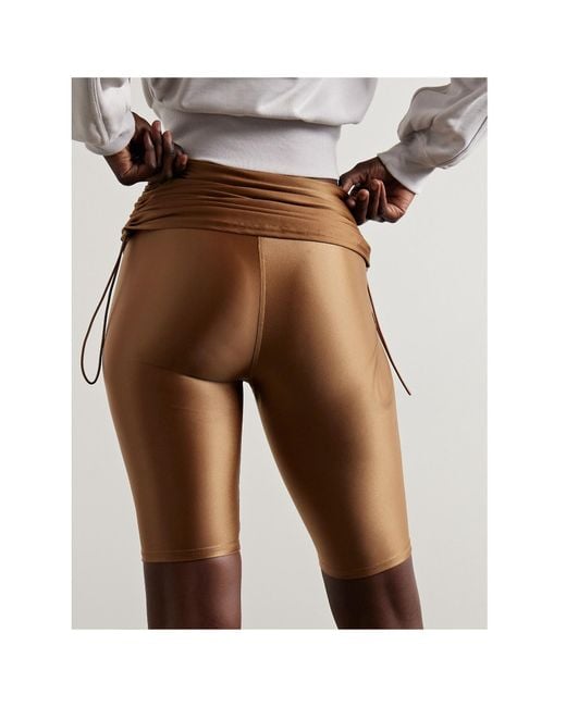 Adidas By Stella McCartney Brown Layered Shorts