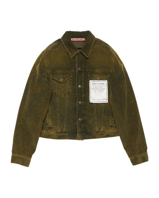 Acne Green Corduroy Jacket for men