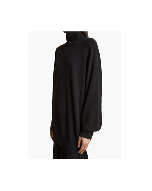 Khaite Black Percy Turtleneck Jumper