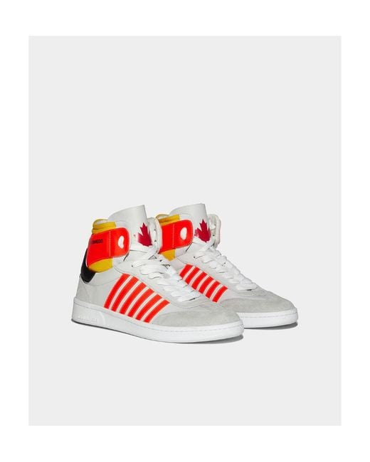 DSquared² White High-Top Sneakers for men