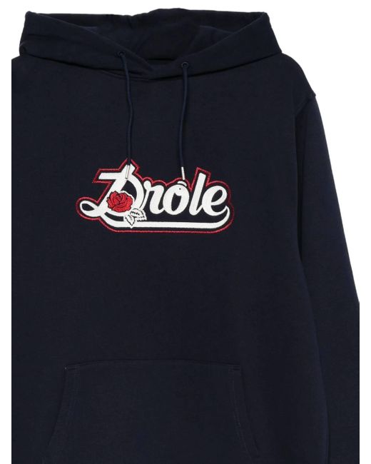 Drole de Monsieur Blue Drôle De Monsieur Le Hoodie Drôle Rose Hoodie for men