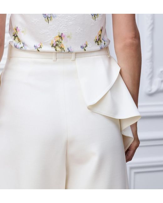 Dior White Draped Regular-Fit Pants