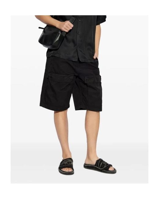 DIESEL Black P-Beeck-Short Shorts for men