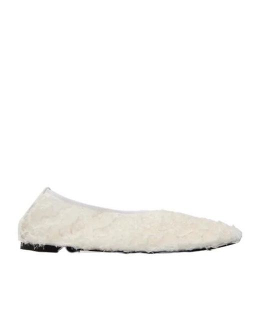 Proenza Schouler White Laced Ballerina Shoes