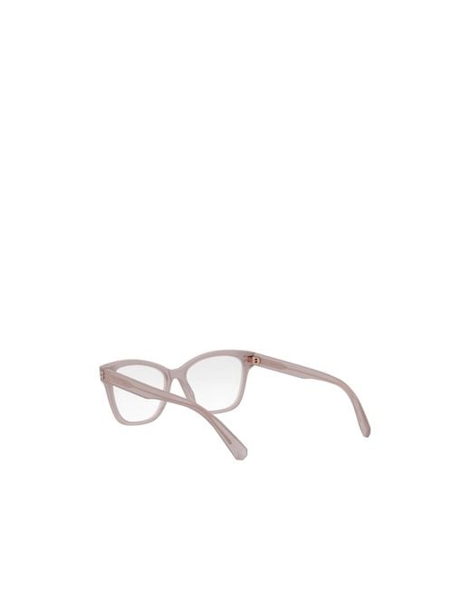 BVLGARI White Bulgari Cat-Eye Frame Glasses