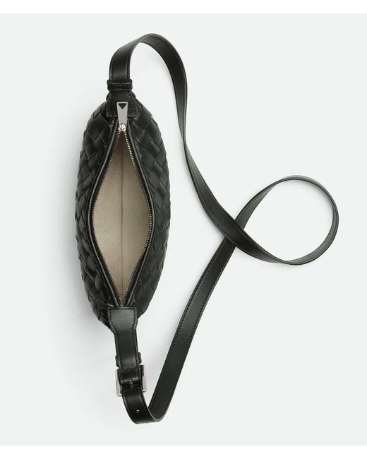 Bottega Veneta Black Traveler Phone Pouch for men