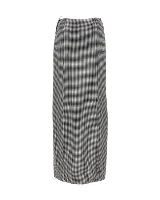 Thom Browne Gray Patterned Skirt