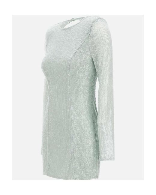 ROTATE BIRGER CHRISTENSEN Blue Backless Dress