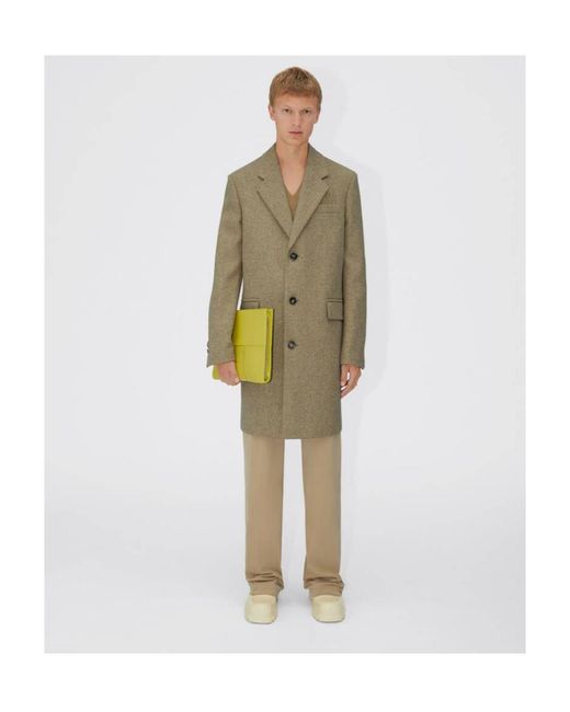 Bottega Veneta Yellow Arco Maxi-Intrecciato Leather Clutch Bag for men