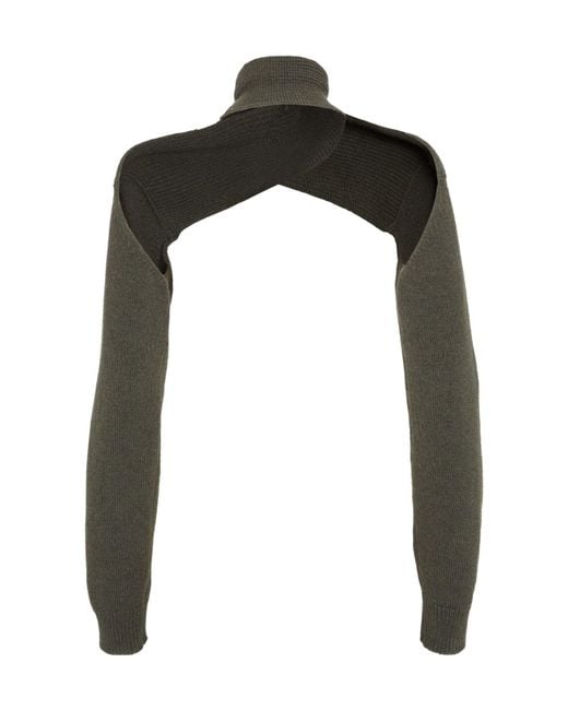 Fendi Black Wrap-Over Knit Sweater