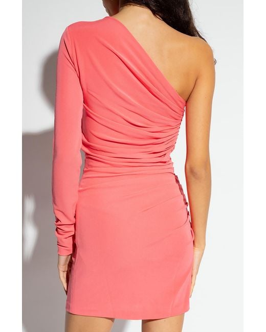 DSquared² Red One-Shoulder Mini Dress