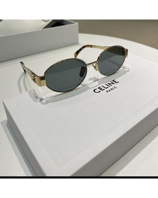 Céline Green Triomphe Metal 01 Sunglasses