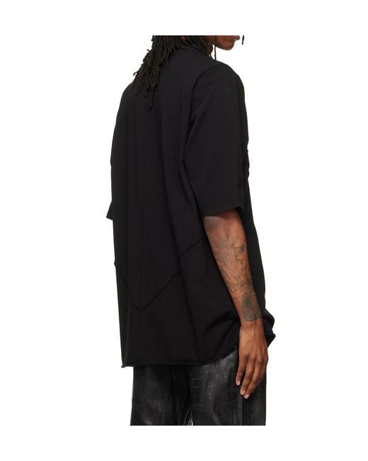 Rick Owens Black Jumbo Round-Neck T-Shirt for men