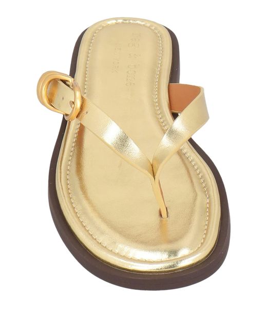 Rag & Bone Metallic Leather Flip-Flops