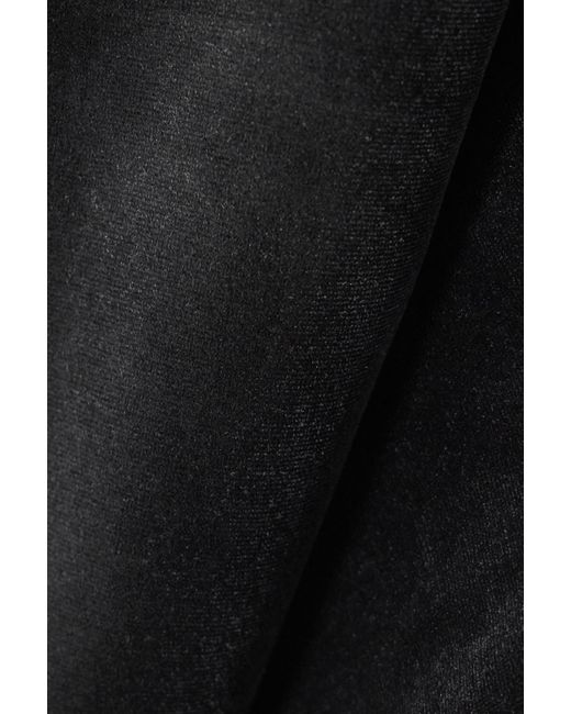 Alex Perry Black Velvet Strapless Dress