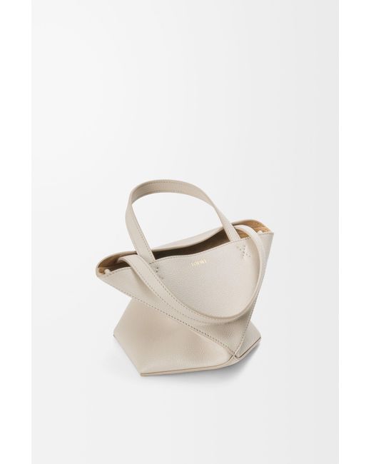 Loewe Natural Mini Puzzle Fold Tote Bag