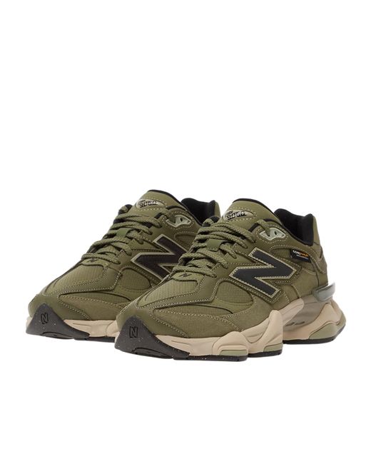 New Balance Green 9060 Mesh Panelled Sneakers for men