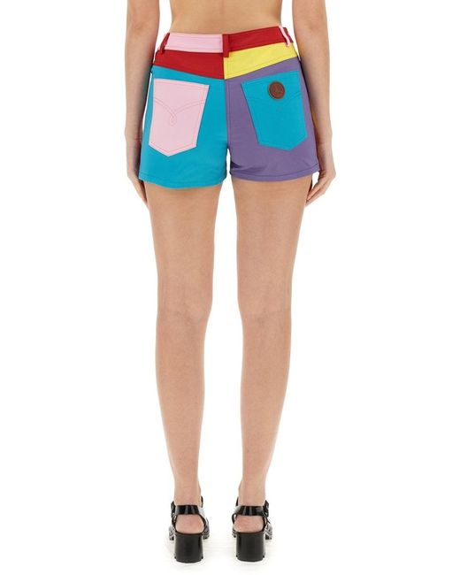 Moschino Blue Pattern Shorts