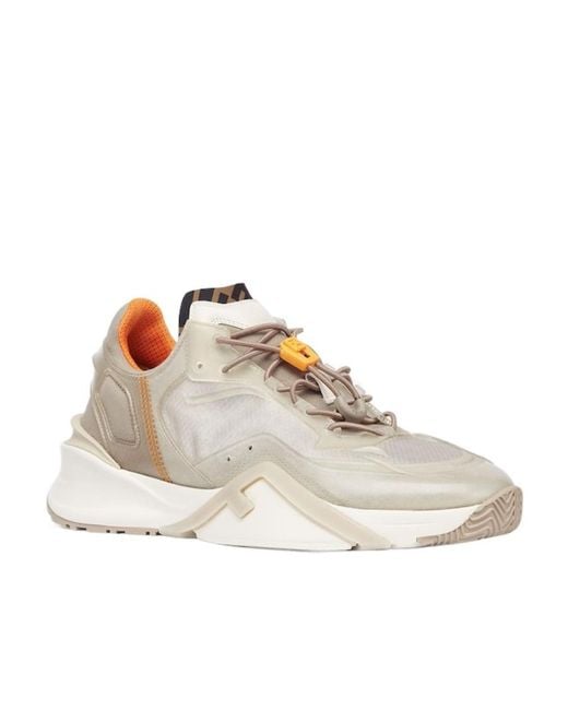 Fendi Natural Flow Lace-Up Sneakers for men