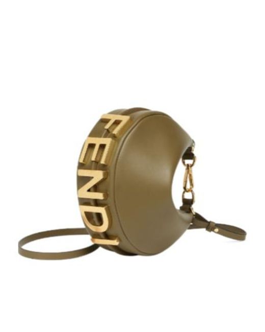 Fendi Green Graphy Mini Shoulder Bag
