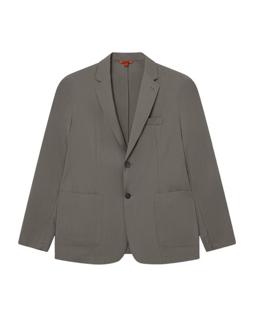Barena Gray Long Sleeved Suit Jacket for men