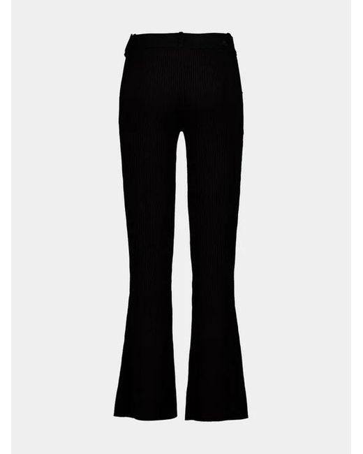 Courreges Black Courrèges Mid-Rise Flared Trousers