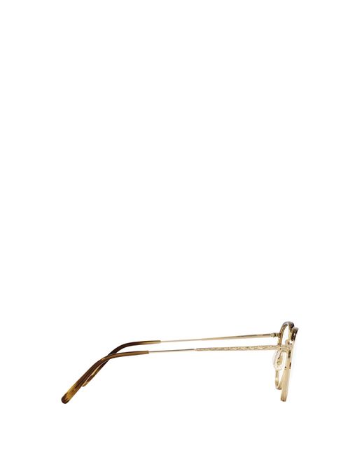 Oliver Peoples White Round-Frame Glasses for men