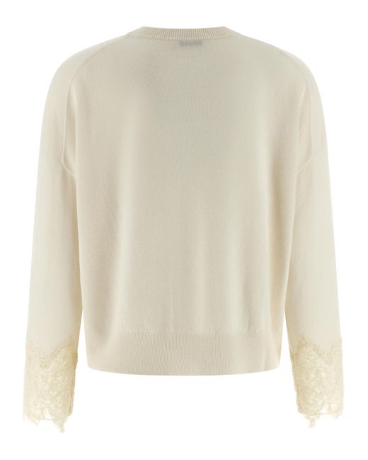 Brunello Cucinelli White Knit Cuffs