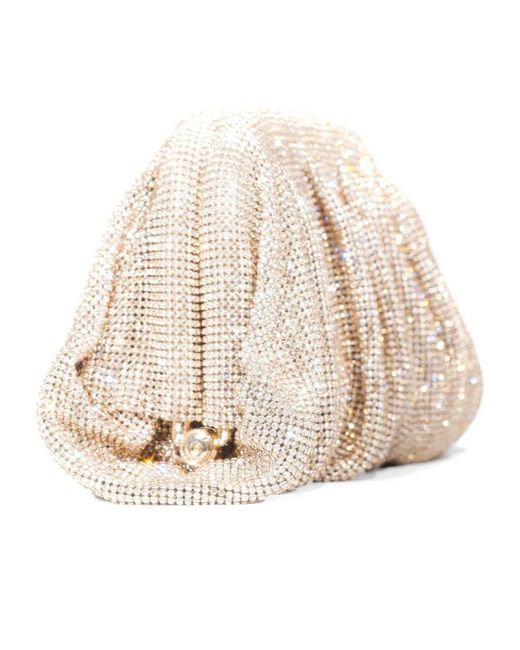 Benedetta Bruzziches Natural Crystal Chain Clutch Bag