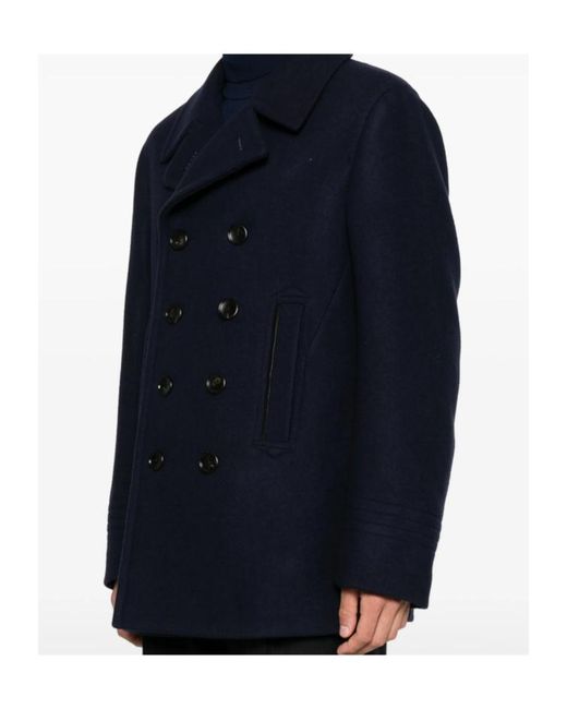 Tom Ford Blue Long-Sleeved Coat for men