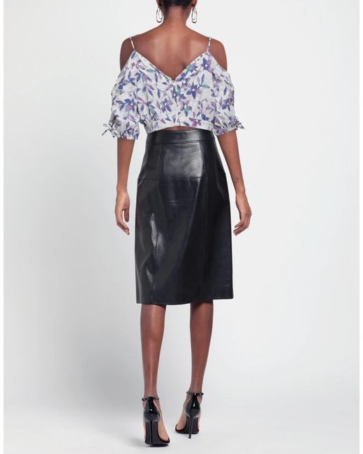 Isabel Marant Blue Off-The-Shoulder Top