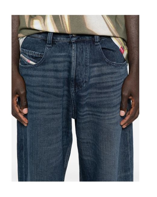 DIESEL Blue 1997 D-Enim Straight-Leg Jeans for men