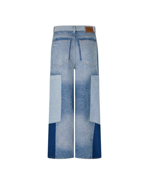 Ganni Blue Versatile Loose-Fit Jeans
